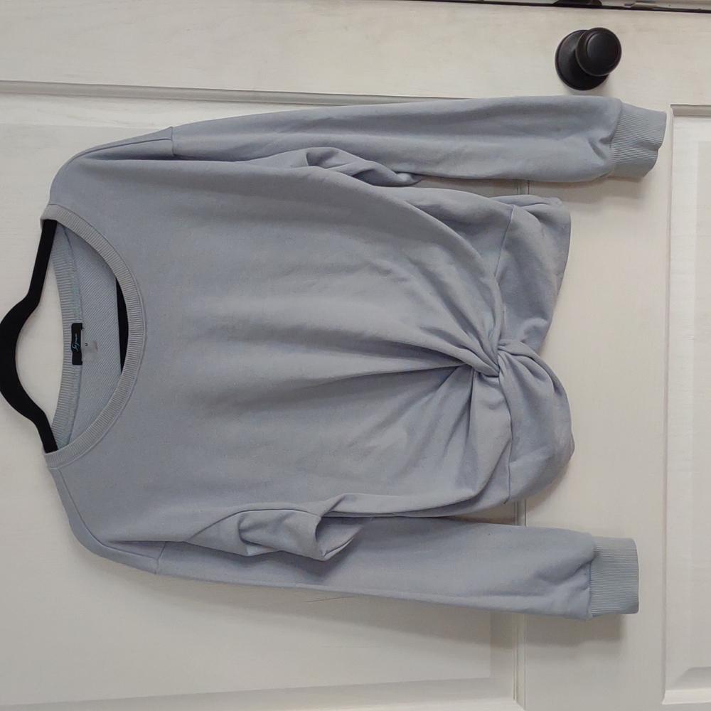 Cropped Twist Front Sweatshirt